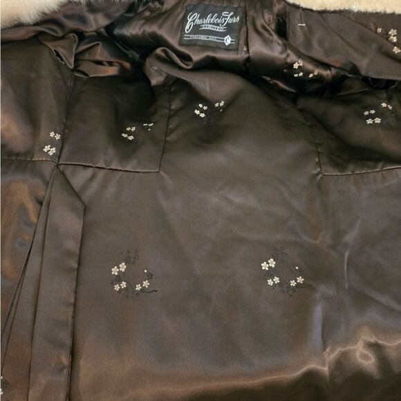 Charlesbois Furs Canada Vintage Brown Coat with Real Fur Collar - Picture 6 of 7